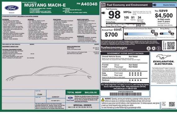FORD MUSTANG MACH-E 2023 3FMTK2SUXPMA40348 image